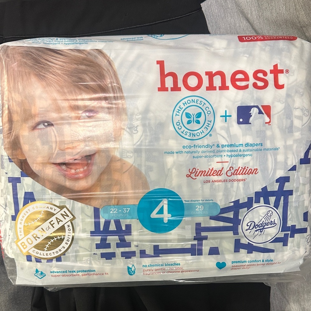 Honest Diapers Fragrances Dodgers Limited Edition White &Blue DodgerLogo